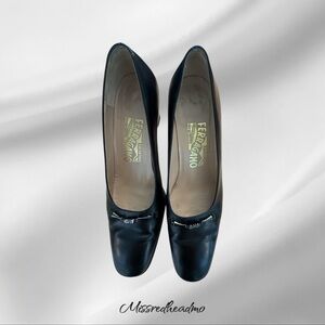 Salvatore Ferragamo Black Heels Timeless Design